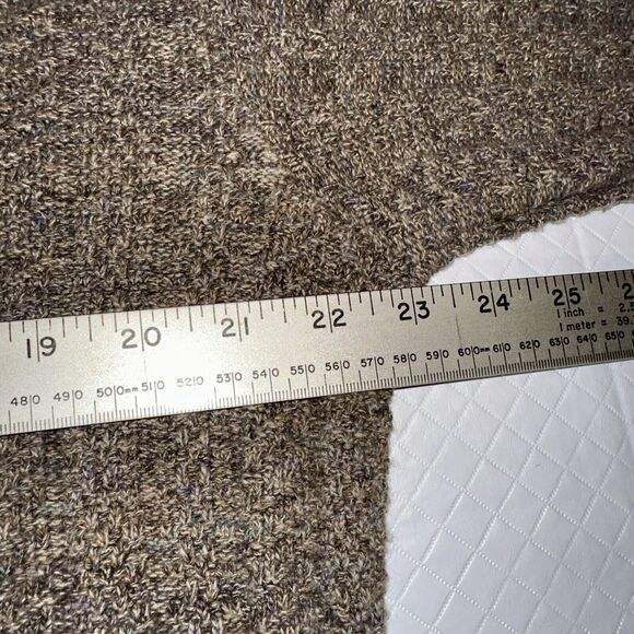 Vtg Bill Blass Crew Neck Knit Ribbed Sweater Mens Size XL Brown USA Made Grandpa - Picture 9 of 9